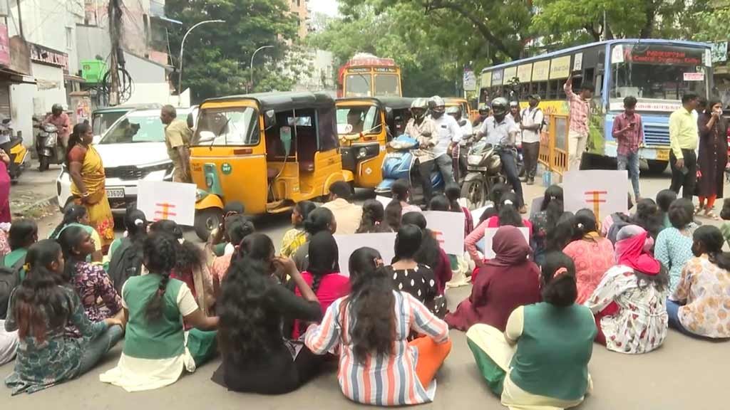Chennai-Bentinck-school-protest
